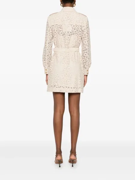 Rochie mini Zimmermann cu model floral din dantelă de costum