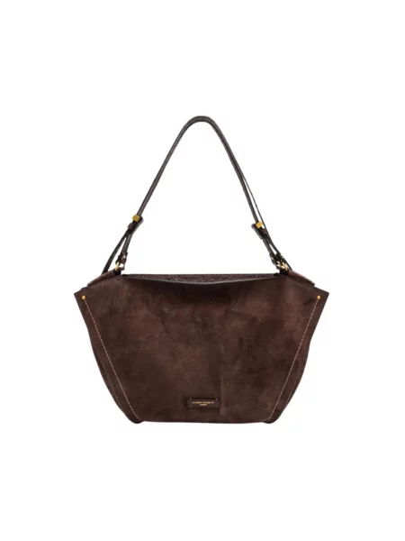 Shopperka Gianni Chiarini zamszowa brązowa