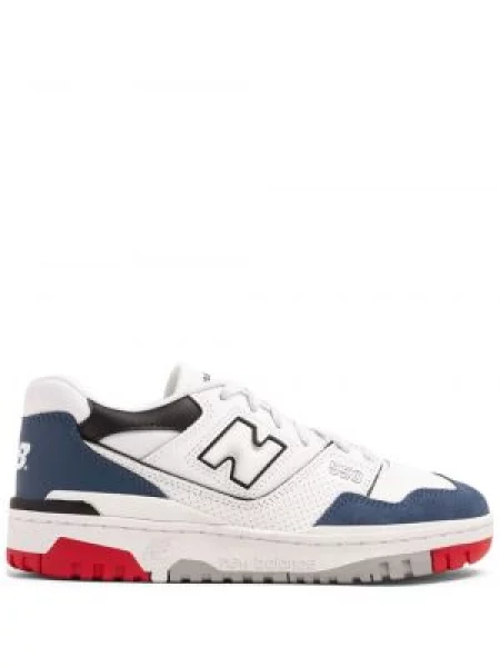 Top New Balance od brušene kože bijela