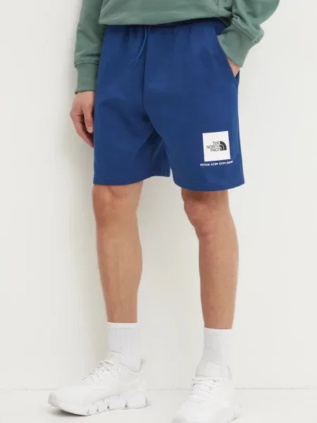 Kratke hlače The North Face Nuptse Regular mornarsko modra