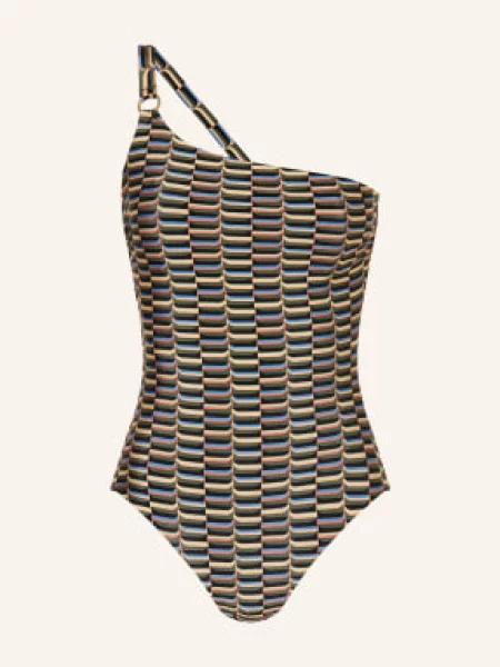 Jets Australia Jednoramienny Kostium Kąpielowy Urban Geo gruen czarny