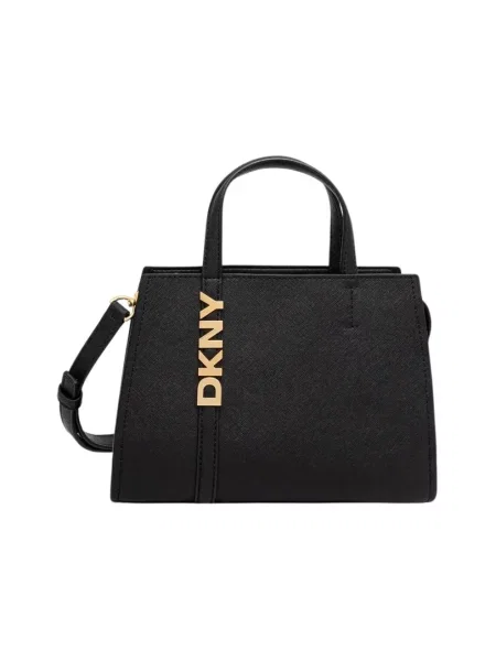 Dkny torebka skórzana czarny