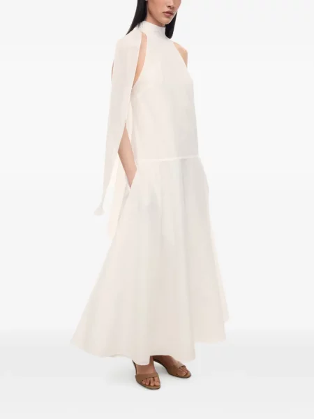 Rochie 12 Storeez cu gât halter alb