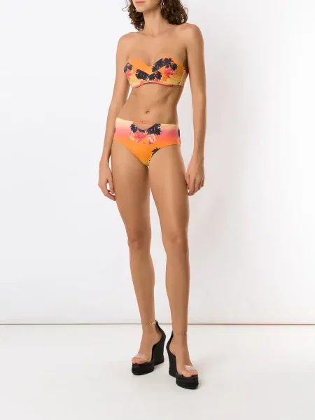Raštuotas bikinis Amir Slama oranžinė
