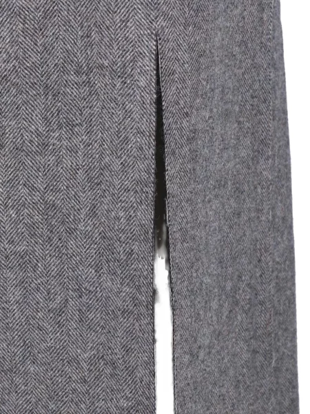 Rochie midi Maison Margiela fără mâneci cu model herringbone gri