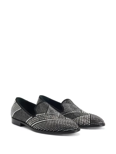 Loaferiai Giuseppe Zanotti su kristalais juoda