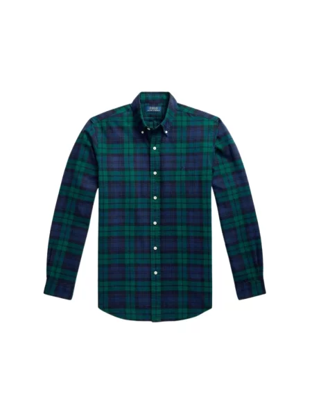 Koszula Polo Ralph Lauren w kratę z twillu zielona