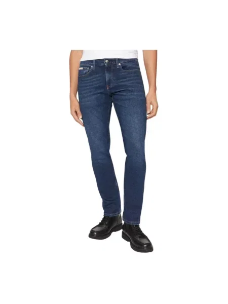 Jeansy skinny Calvin Klein niebieskie