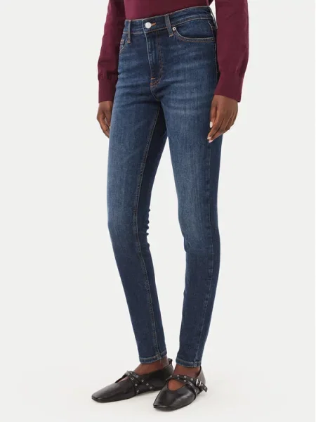 Tommy Jeans Jeansy Nora Skinny Fit granatowy