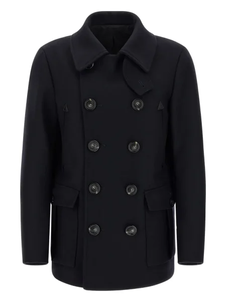 Palton Dsquared2 de lână negru