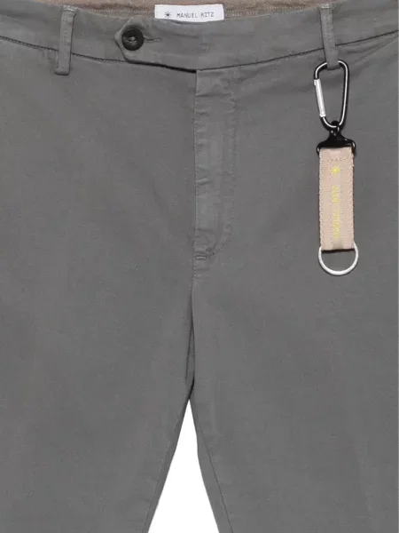 Pantaloni Manuel Ritz din țesătură twill gri