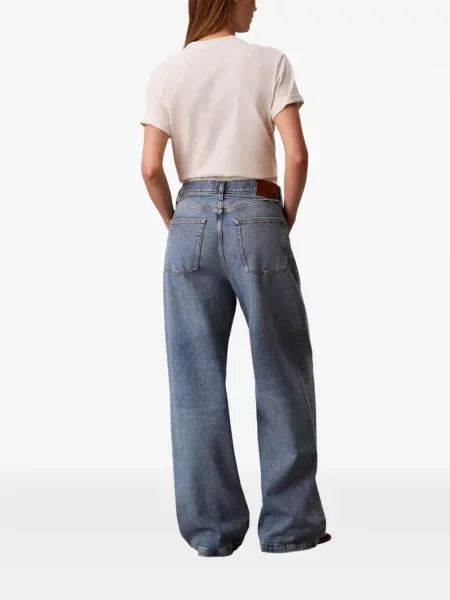 Pantaloni Calvin Klein albastru