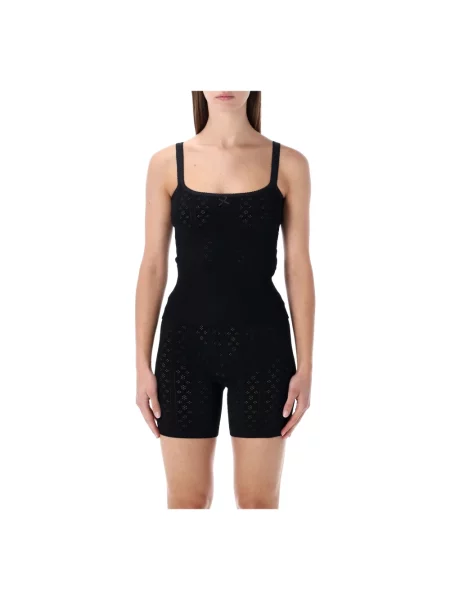 Dzianinowy top Jw Anderson z nadrukiem czarny