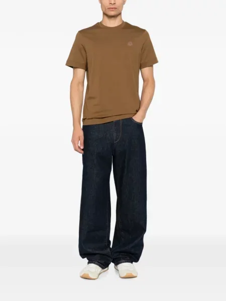 Tricou Moncler cu autograf maro