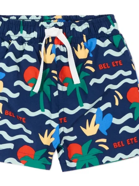 Kąpielówki dziecięce Petit Bateau niebieskie