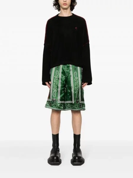 Raštuotos šortai Off-white ruoželis balta