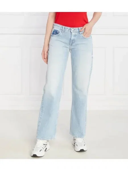 Tommy Jeans Blugi SOPHIE LR STR | Straight fit | low rise albastru