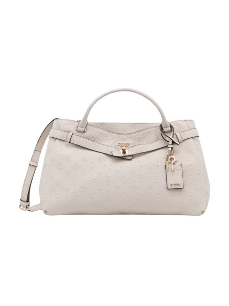 Guess torebka crossbody z imitacji skóry ELLA beżowa