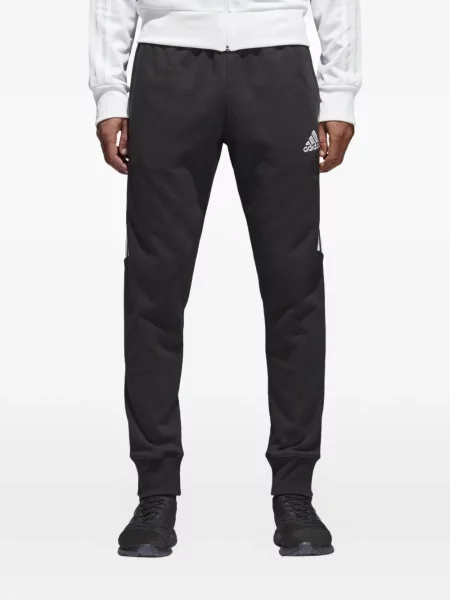 Pruhované krajkové pruhované tričko Adidas s vázáním šedé