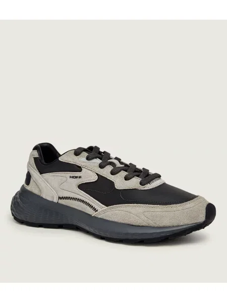 HOFF Sneakers City MKII | piele întoarsă gri