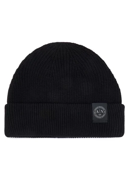 Шапка Armani Exchange черен