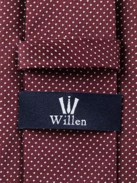 Krawat jedwabny ze wzorem na całej powierzchni Willen