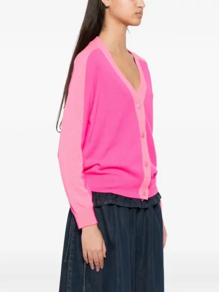Cardigan From Future cu decolteu în V roz