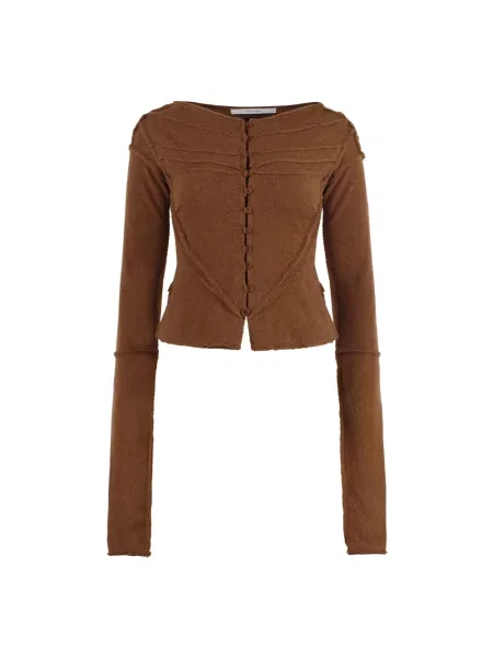 Talia kardigan Talia Byre wełniany brązowy