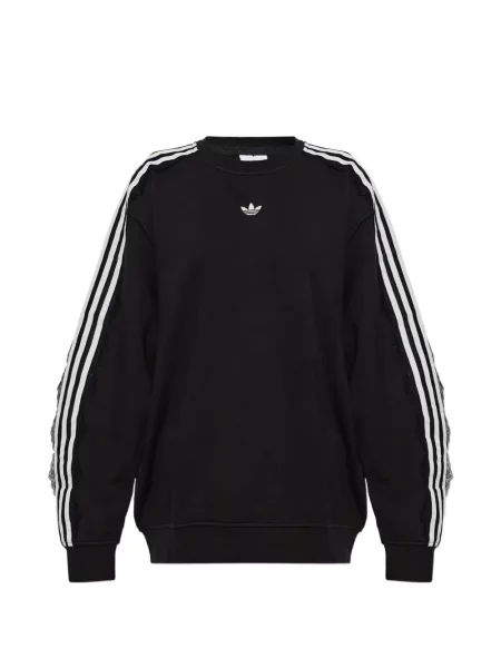 Sneakerși Adidas din dantelă cu broderie negru