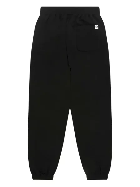 Pantaloni Aape By A Bathing Ape cu broderie negru