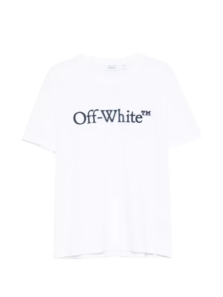 Tricou Off-white cu broderie alb