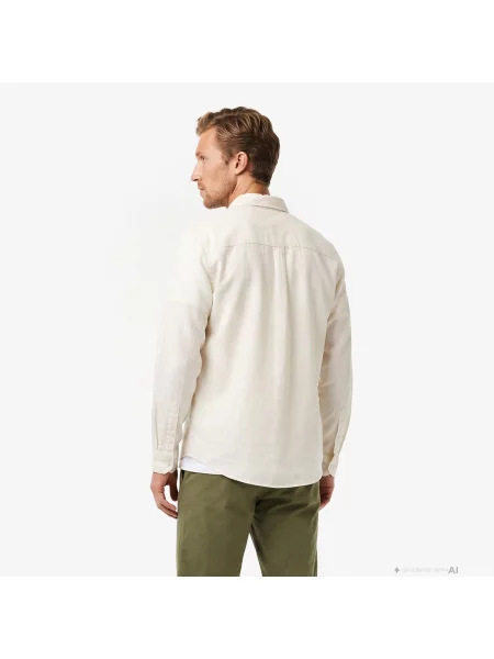 Lacoste Koszula Button-Down W Paski Regular Fit biała