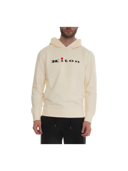 Bluza z kapturem Kiton z kapturem beżowa