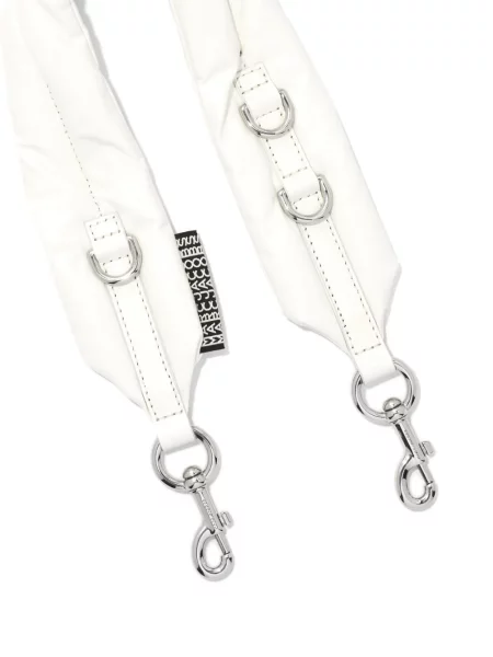 Geanta de piele Marc Jacobs din piele alb