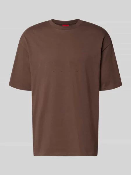 T-shirt o kroju oversized z czystej bawełny model Devrolo' Hugo