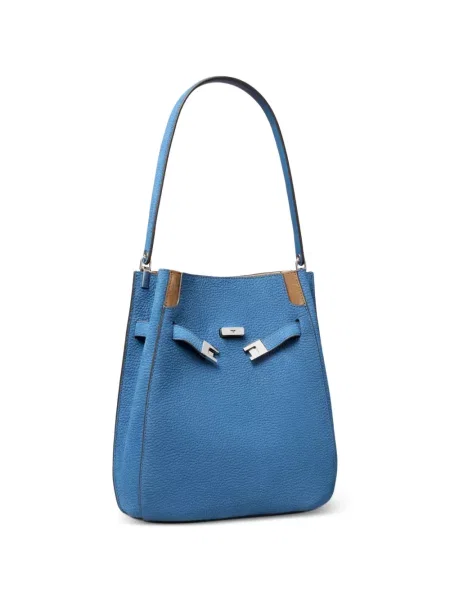 Geantă Tory Burch din nubuc albastru