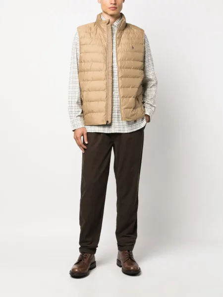 Pledinė ilgas veltinio marškiniai Polo Ralph Lauren balta