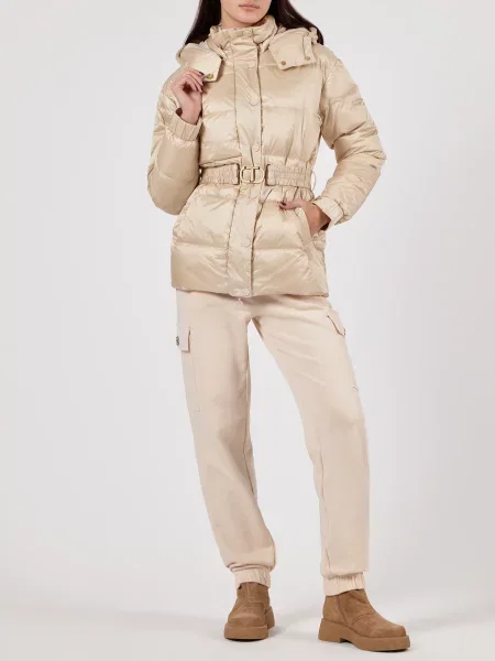 Пуховик Twinset бежевий