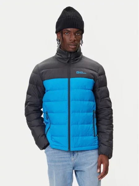 Vatovaná bunda Jack Wolfskin modrá