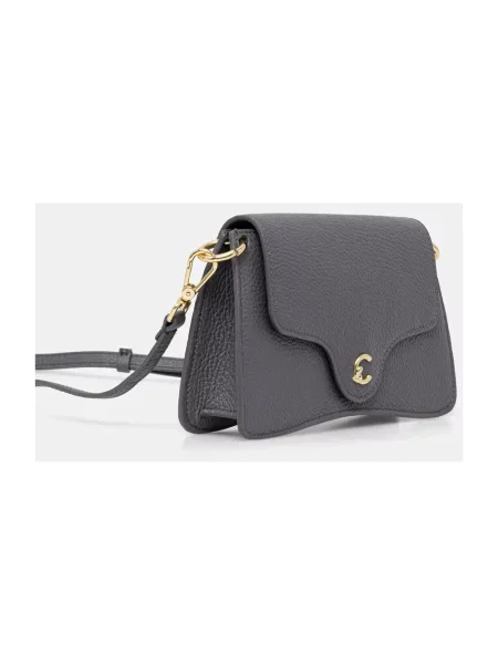 Coccinelle torebka crossbody skórzana szara