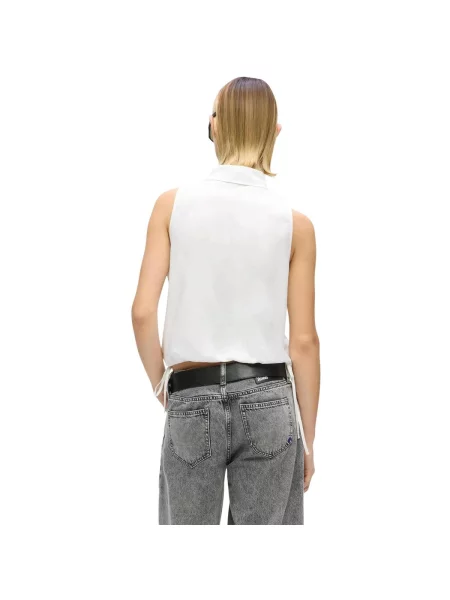 Bluza Karl Lagerfeld bez rukava bijela