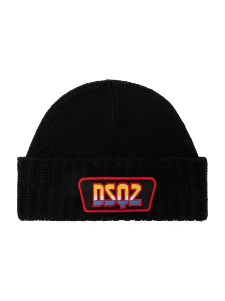 Czapka Dsquared2 wełniana czarna