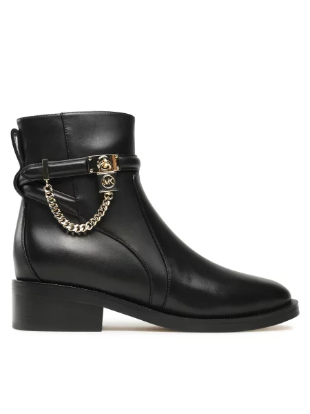 Μποτάκια MICHAEL Michael Kors Hamilton Flat Bootie μαύρο
