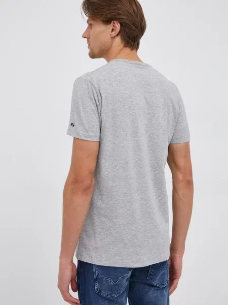 Tričko Pepe Jeans Original Basic 3 melanžové šedá