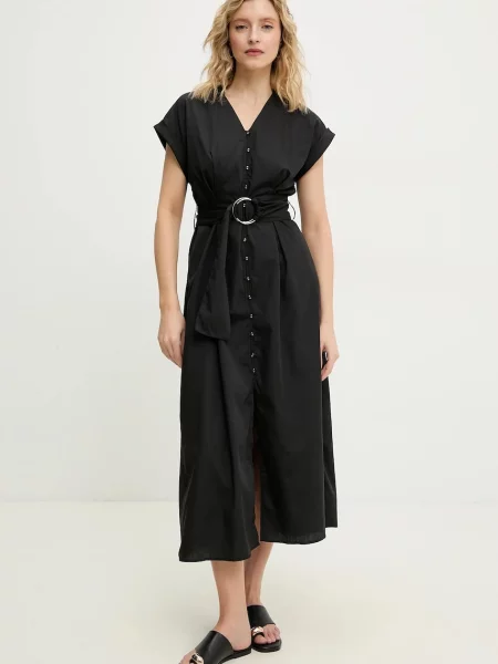 Сукня Answear Lab midi розкльошена чорний