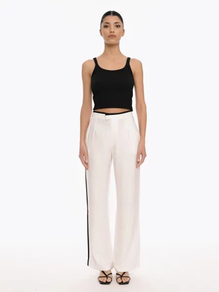 Pantaloni Sundae' alb