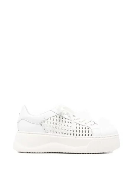 Sneakerși Cult din piele alb