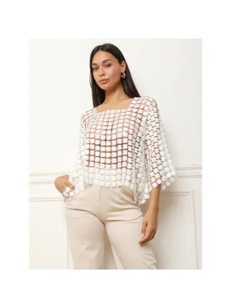 Top La Modeuse alb