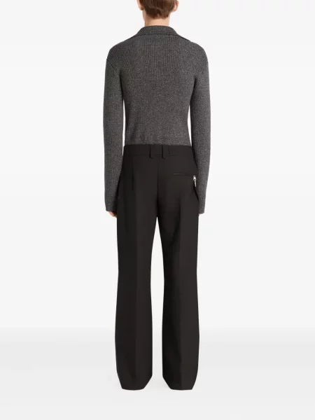 Polo Courreges tricotate gri