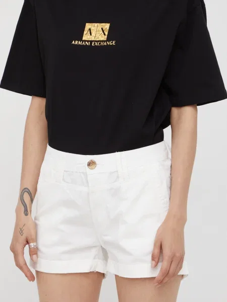 Къс панталон Pepe Jeans Balboa Short с изчистен дизайн със стандартна талия бяло